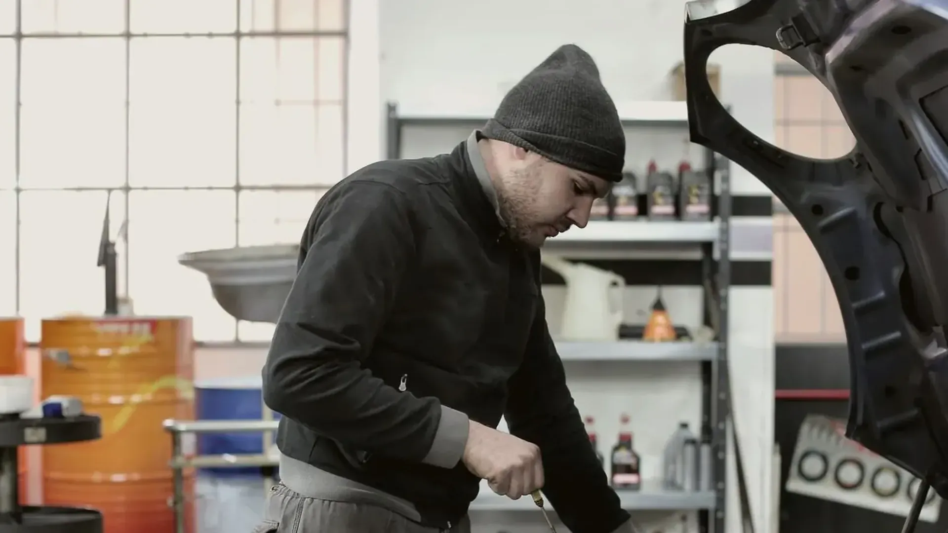 Entrepreneur at work in their business